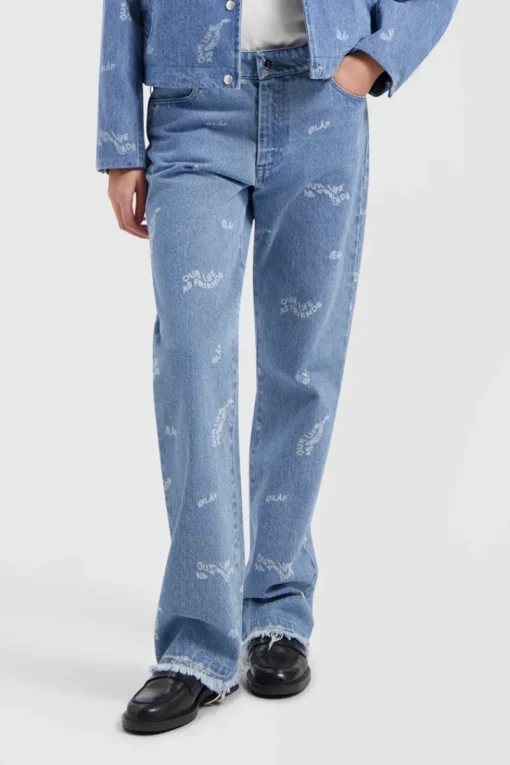 Olaf Hussein Outlet^Dames jeans blauw