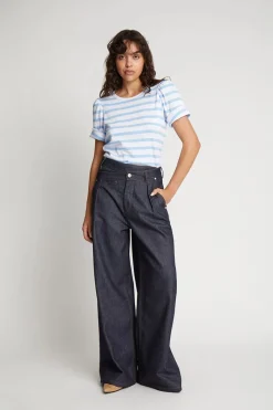 Munthe Designer|Broeken & Leggings^Dames jeans blauw