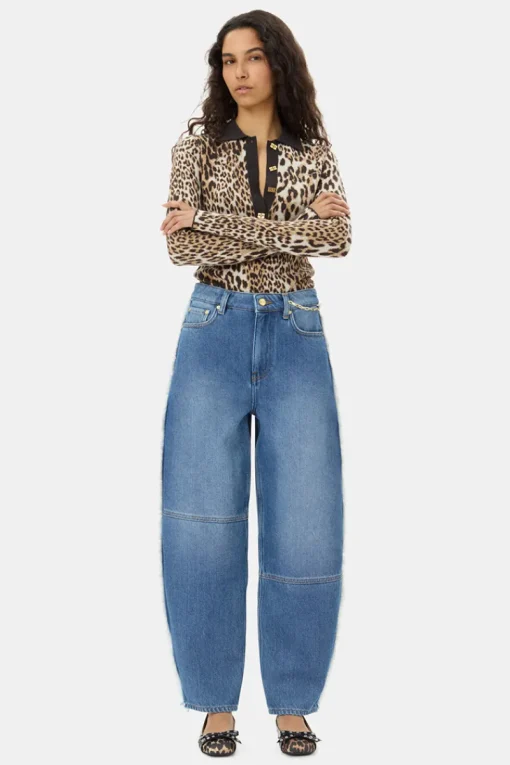 Ganni Designer|Broeken & Leggings^Dames jeans blauw