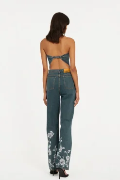 Rotate Designer|Broeken & Leggings^Dames jeans blauw
