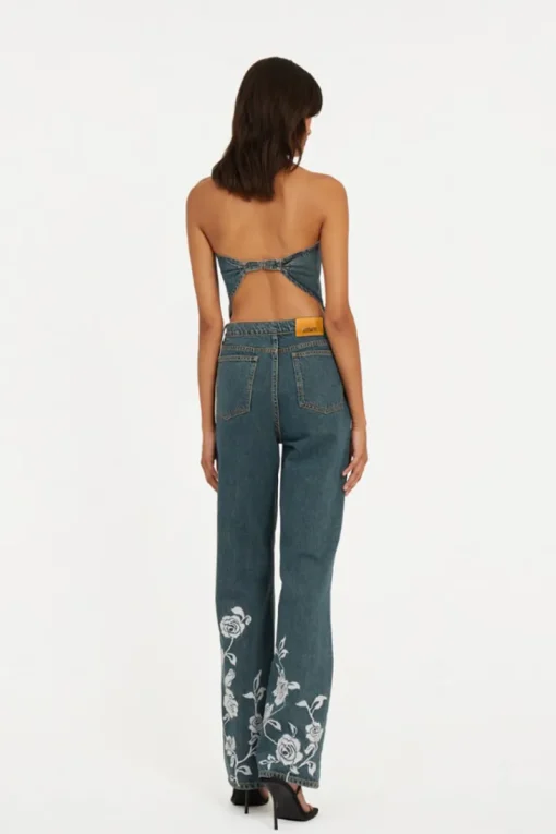 Rotate Designer|Broeken & Leggings^Dames jeans blauw