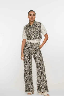 Geisha Jeans & Casuals|Broeken & Leggings^Dames jeans bruin