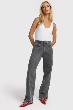 Alix the Label Jeans & Casuals|Broeken & Leggings^Dames jeans grijs