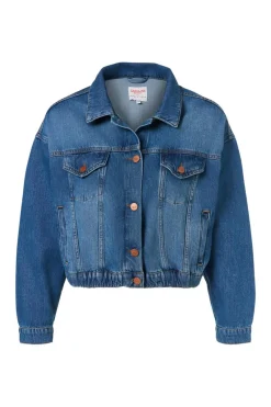 Mart Visser Modern Classics|Jassen & Bodywarmers^Dames jeans jack blauw