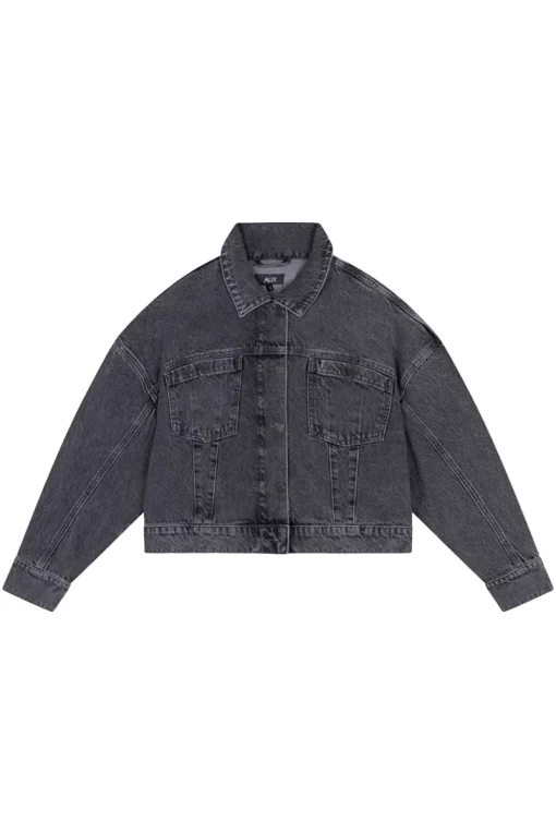 Alix the Label Jeans & Casuals|Jassen & Bodywarmers^Dames jeans jack grijs