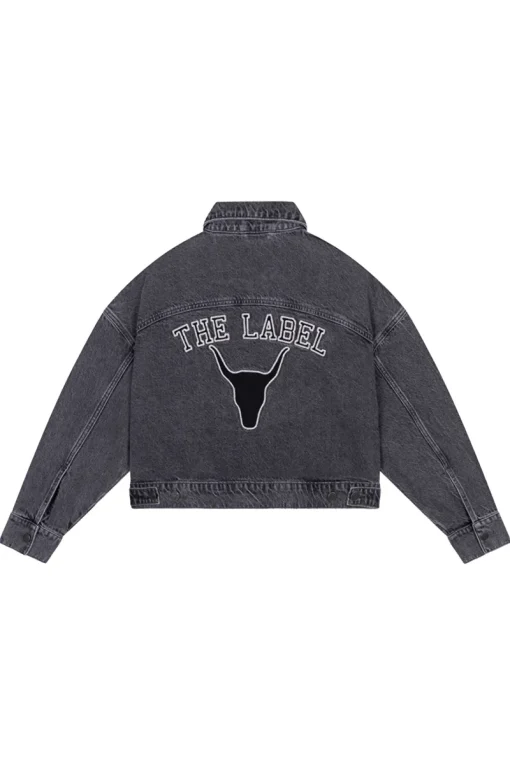 Alix the Label Jeans & Casuals|Jassen & Bodywarmers^Dames jeans jack grijs