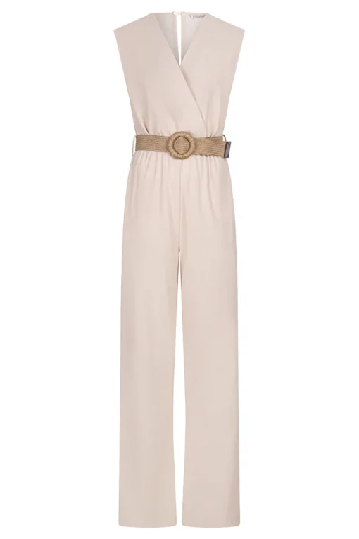 Esqualo Jeans & Casuals|Jumpsuits^Dames jumpsuit/tuinbroek bruin