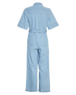 Msch Outlet^Dames jumpsuit/tuinbroek blauw