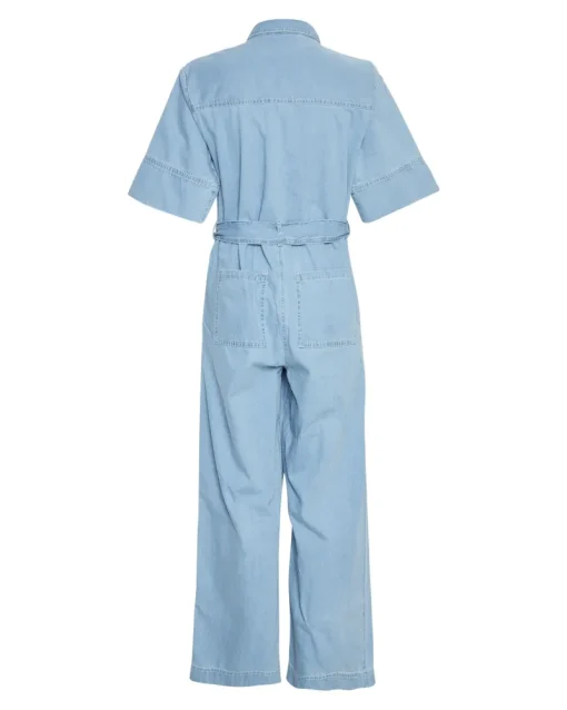 Msch Outlet^Dames jumpsuit/tuinbroek blauw
