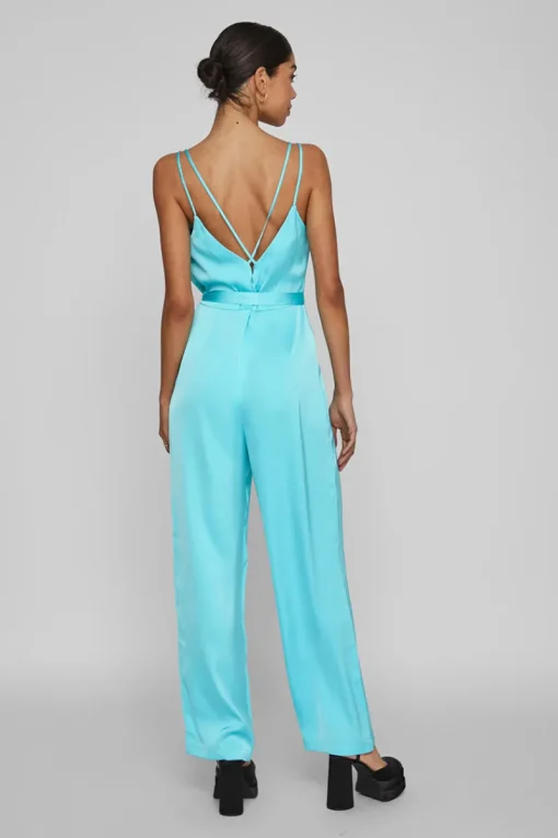 Vila Outlet^Dames jumpsuit/tuinbroek blauw