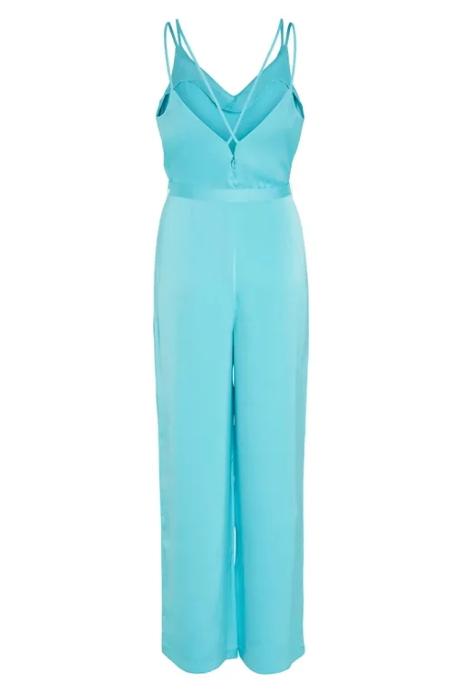 Vila Outlet^Dames jumpsuit/tuinbroek blauw