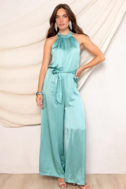 Freebird Jeans & Casuals|Jumpsuits^Dames jumpsuit/tuinbroek groen