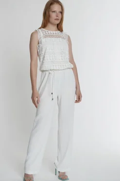 Ana Alcazar Outlet^Dames jumpsuit/tuinbroek wit