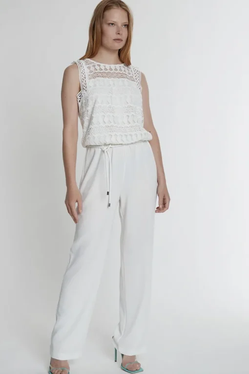 Ana Alcazar Outlet^Dames jumpsuit/tuinbroek wit