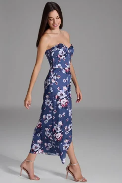Swing Festive|Jurken^Dames jurk blauw