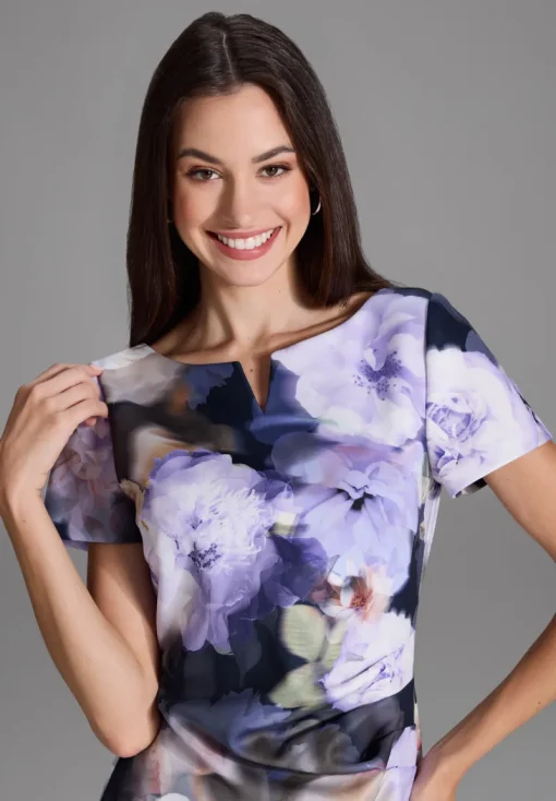 Swing Festive|Jurken^Dames jurk blauw