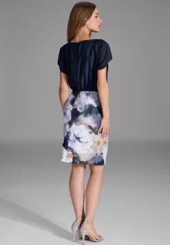 Swing Festive|Jurken^Dames jurk blauw