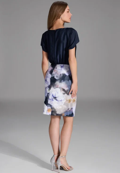 Swing Festive|Jurken^Dames jurk blauw