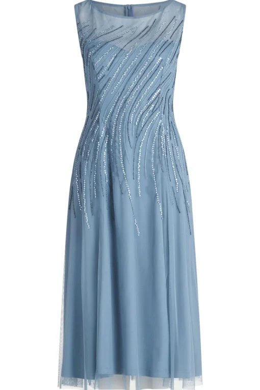 Vera Mont Festive|Jurken^Dames jurk blauw