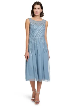 Vera Mont Festive|Jurken^Dames jurk blauw