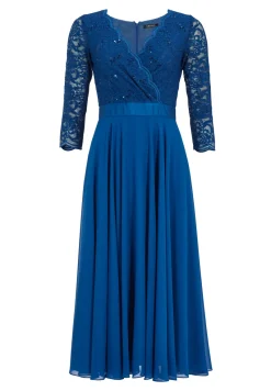 Swing Festive|Jurken^Dames jurk blauw