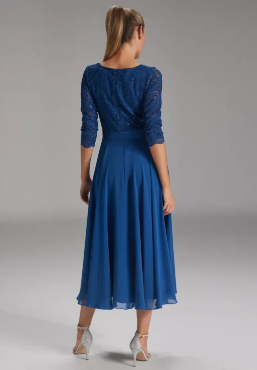 Swing Festive|Jurken^Dames jurk blauw
