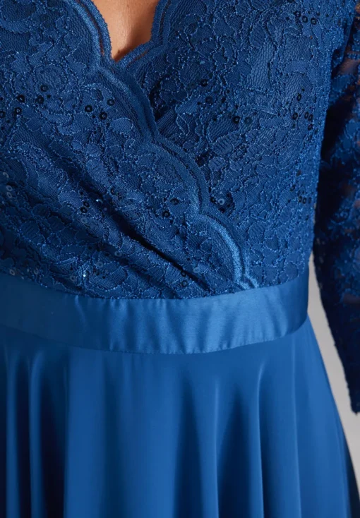 Swing Festive|Jurken^Dames jurk blauw