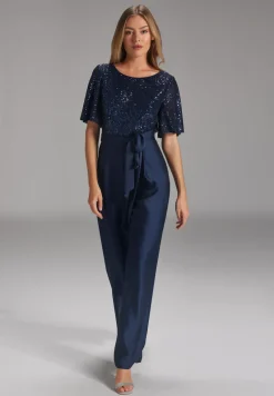 Swing Festive|Jurken^Dames jurk blauw