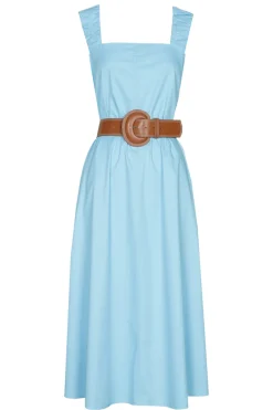 Caroline Biss Outlet^Dames jurk blauw