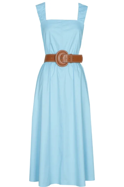 Caroline Biss Outlet^Dames jurk blauw