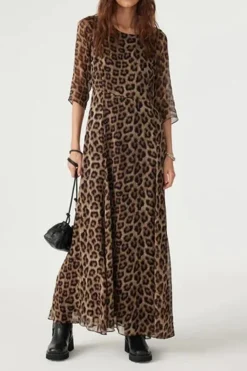 ba&sh Outlet^Dames jurk bruin