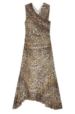 Ganni Designer|Jurken^Dames jurk bruin