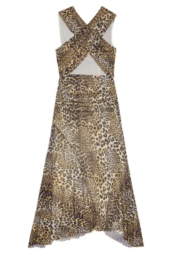 Ganni Designer|Jurken^Dames jurk bruin