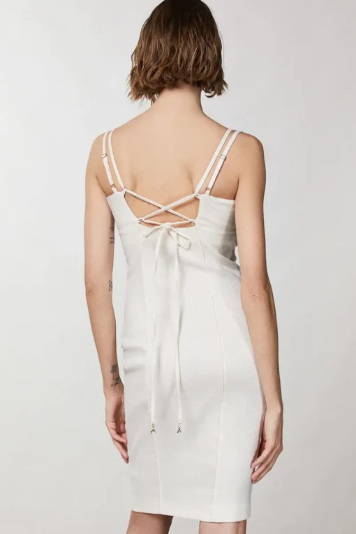 Patrizia Pepe Outlet^Dames jurk ecru
