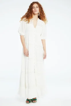 Fabienne Chapot Outlet^Dames jurk ecru
