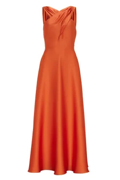 Swing Outlet^Dames jurk oranje