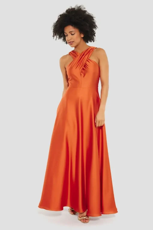 Swing Outlet^Dames jurk oranje