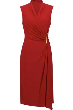 Joseph Ribkoff Festive|Jurken^Dames jurk rood