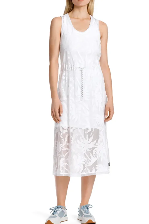 Marc Cain Outlet^Dames jurk wit