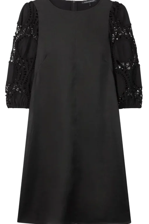 Luisa Cerano Outlet^Dames jurk zwart