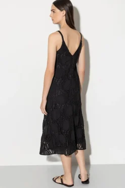 Luisa Cerano Outlet^Dames jurk zwart