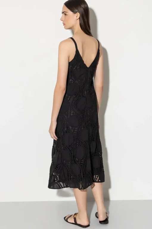 Luisa Cerano Outlet^Dames jurk zwart