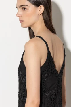 Luisa Cerano Outlet^Dames jurk zwart