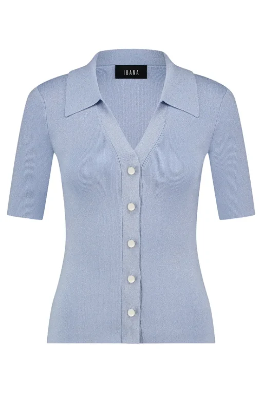 Ibana Designer|Tops & T-shirts^Dames polo blauw