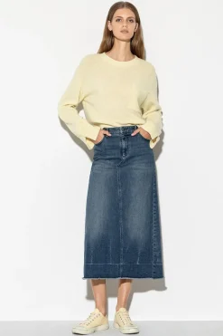 Luisa Cerano Outlet^Dames rok blauw