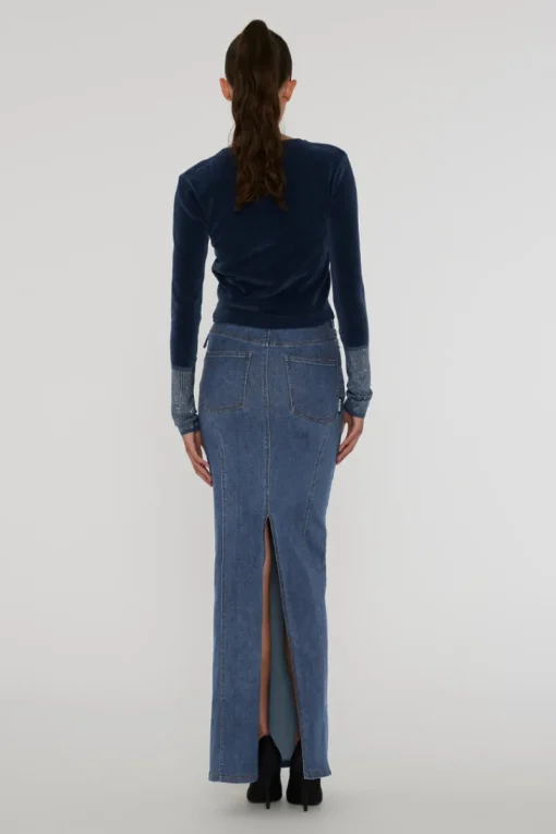 Rotate Outlet^Dames rok blauw