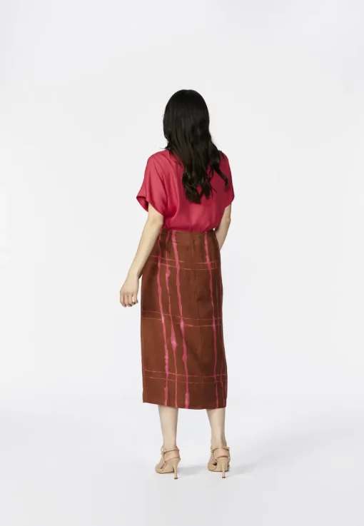 Xandres Outlet^Dames rok bruin