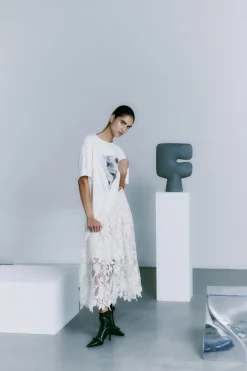 COPENHAGEN MUSE Modern Classics|Rokken^Dames rok ecru