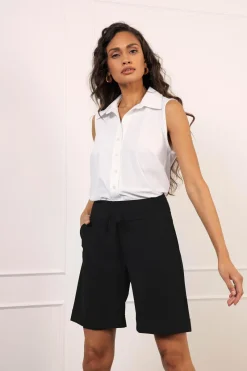 Studio Anneloes Jeans & Casuals|Broeken & Leggings^Dames short zwart