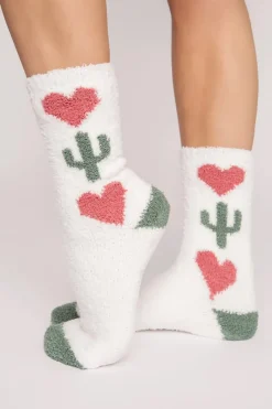 P.J.SALVAGE Legwear^Dames sokken ecru